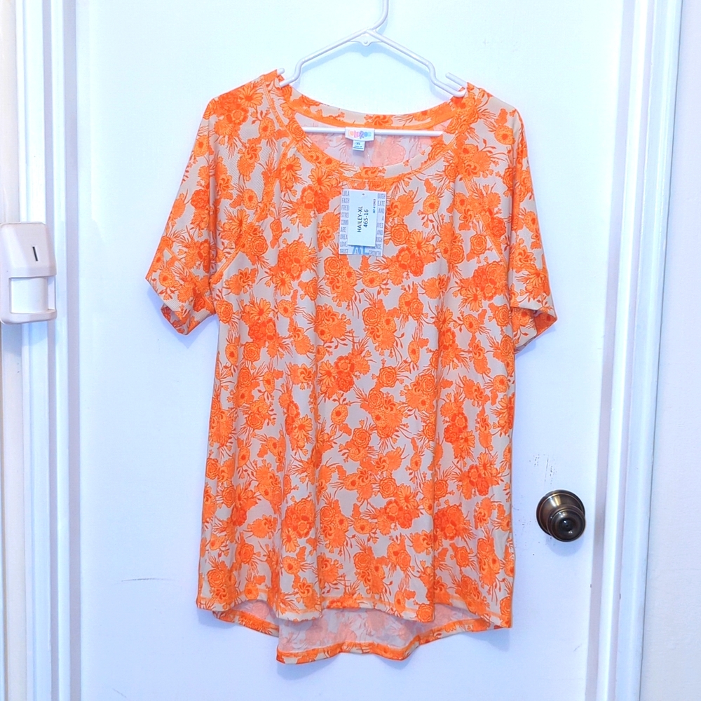 LuLaRoe Hailey Raglan sleeve top XL